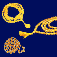 Yellow Jade Necklace Mala